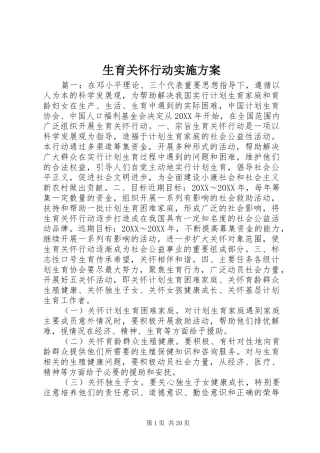 2024年生育关怀行动实施方案