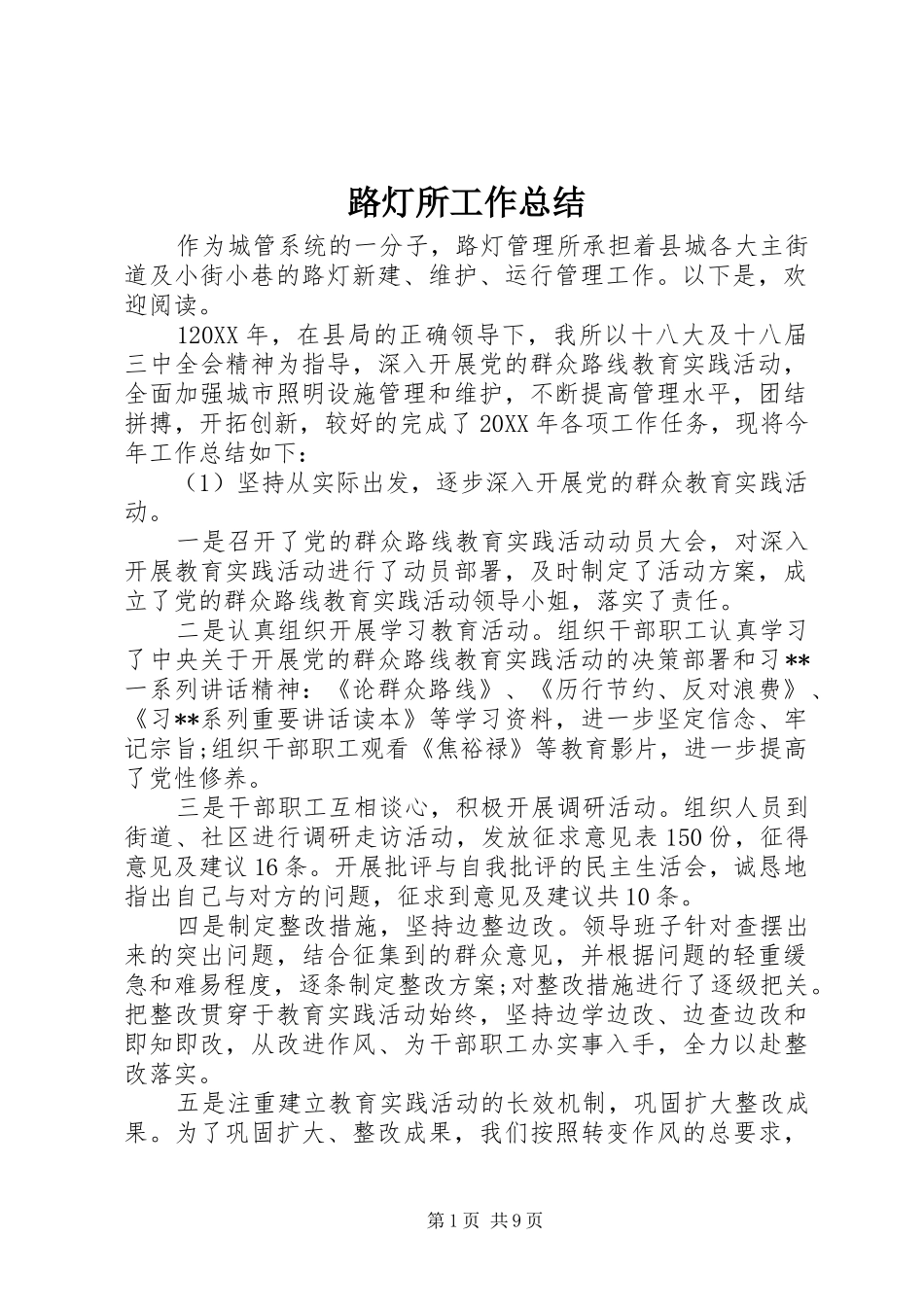 2024年路灯所工作总结_第1页