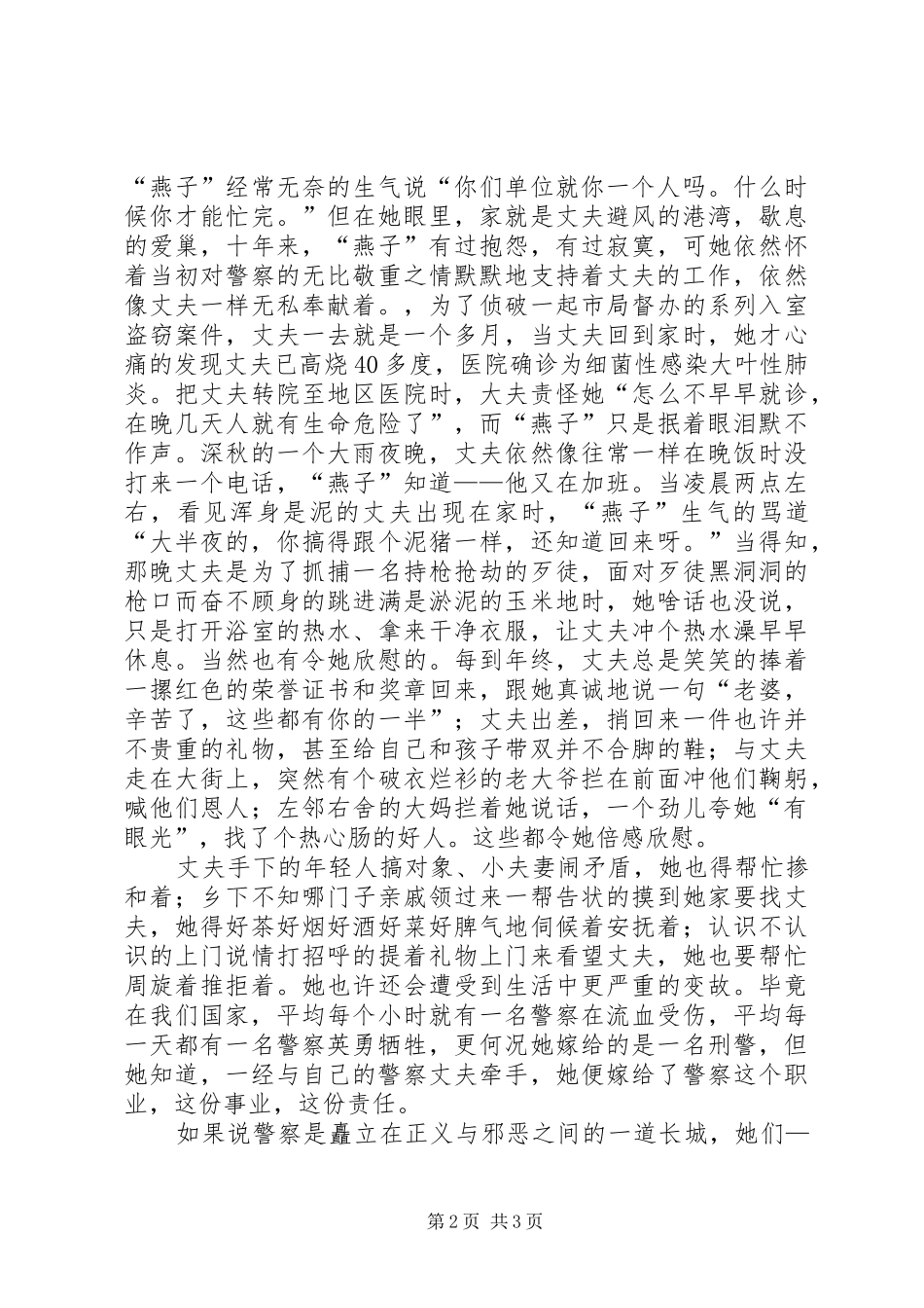 2024年十佳警嫂先进事迹材料_第2页
