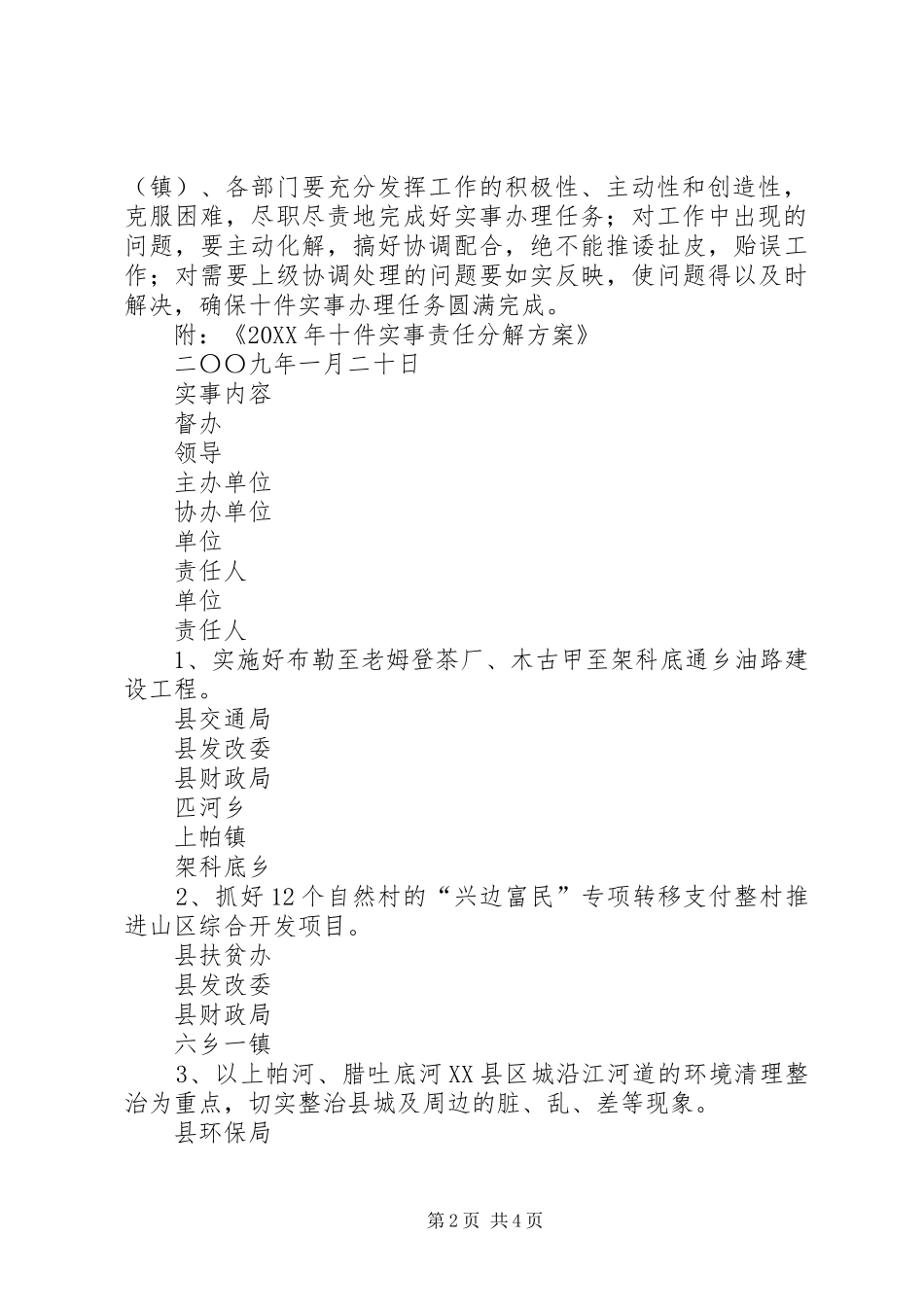 2024年十件实事责任分解方案_第2页