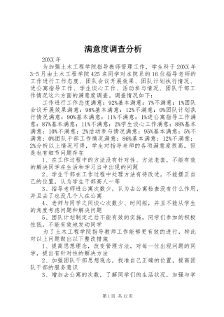 2024年满意度调查分析