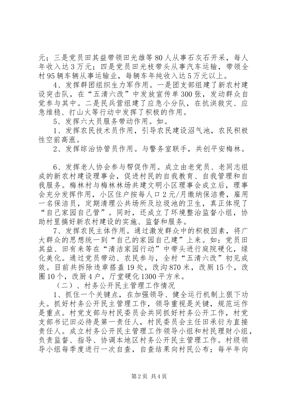 2024年梅林村组织建设情况汇报_第2页