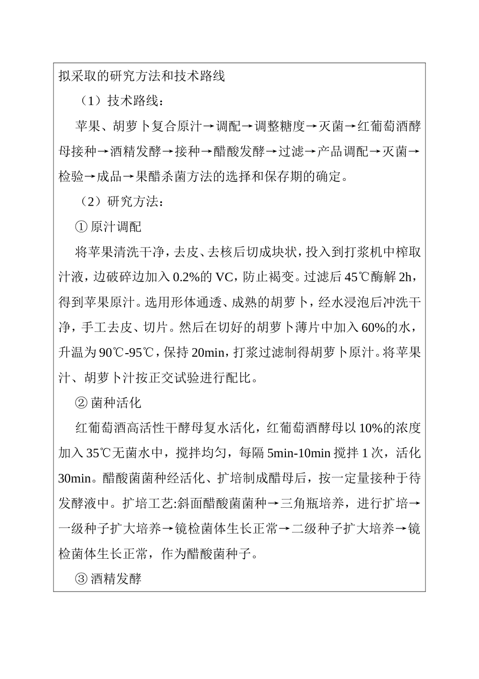 混合果蔬汁酿造营养果醋的研究分析 食品科学与工程专业_第3页