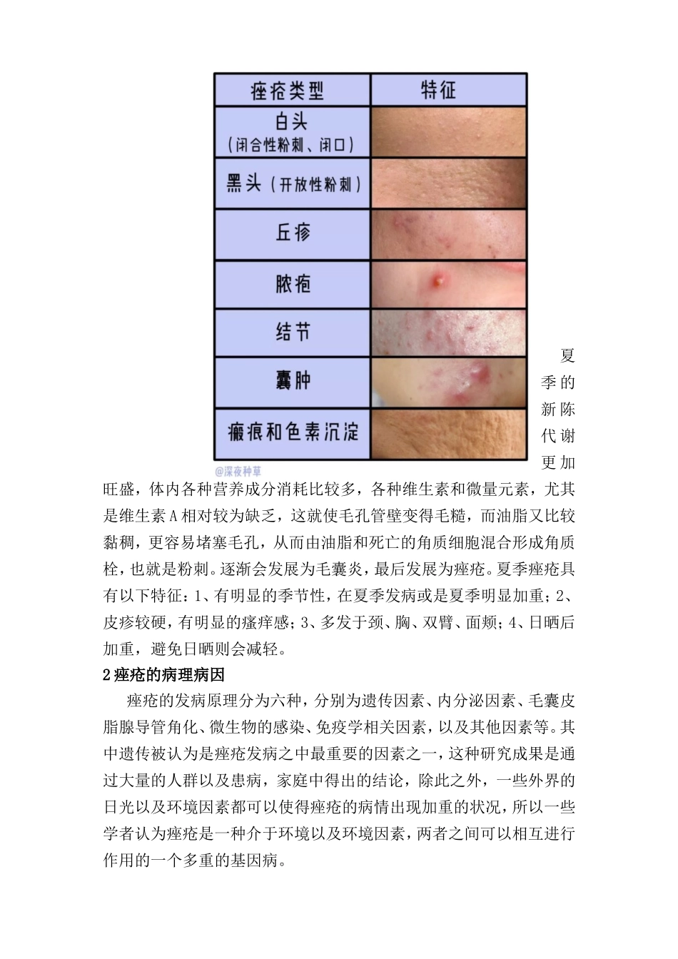 浅谈痤疮皮肤夏季的护理分析研究  皮肤医学专业_第3页