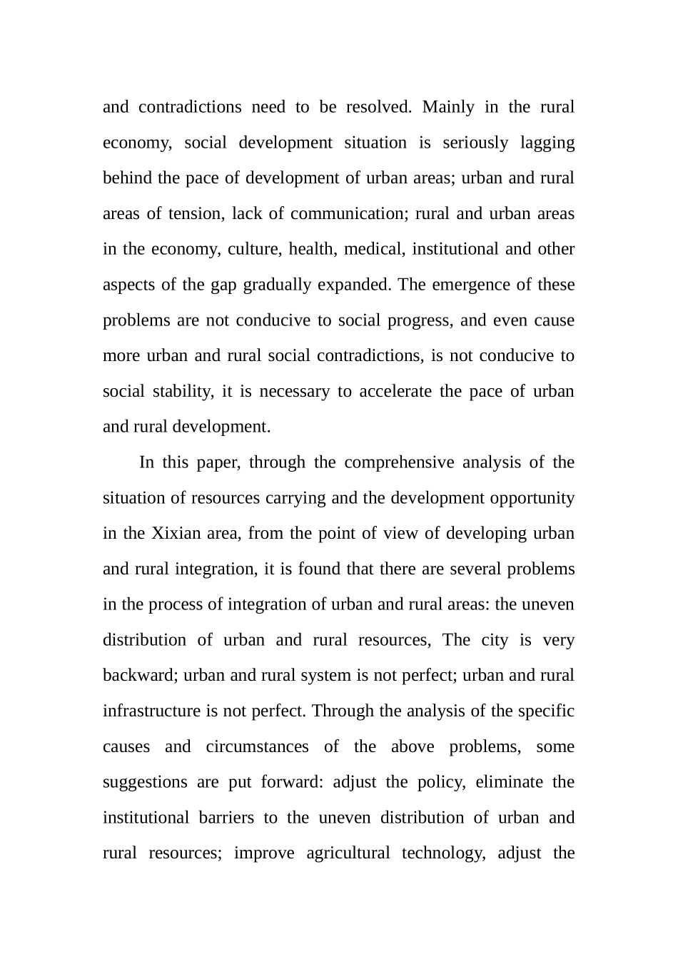 西咸地区城乡一体化发展问题和策略分析研究  公共管理专业_第2页