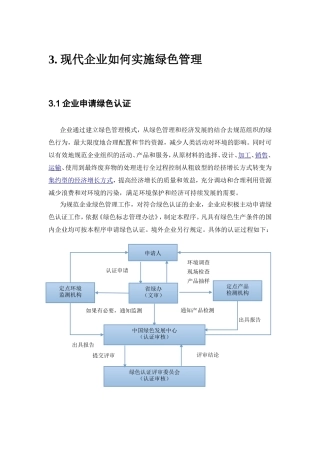 现代企业如何实施绿色管理-第三章  工商管理专业
