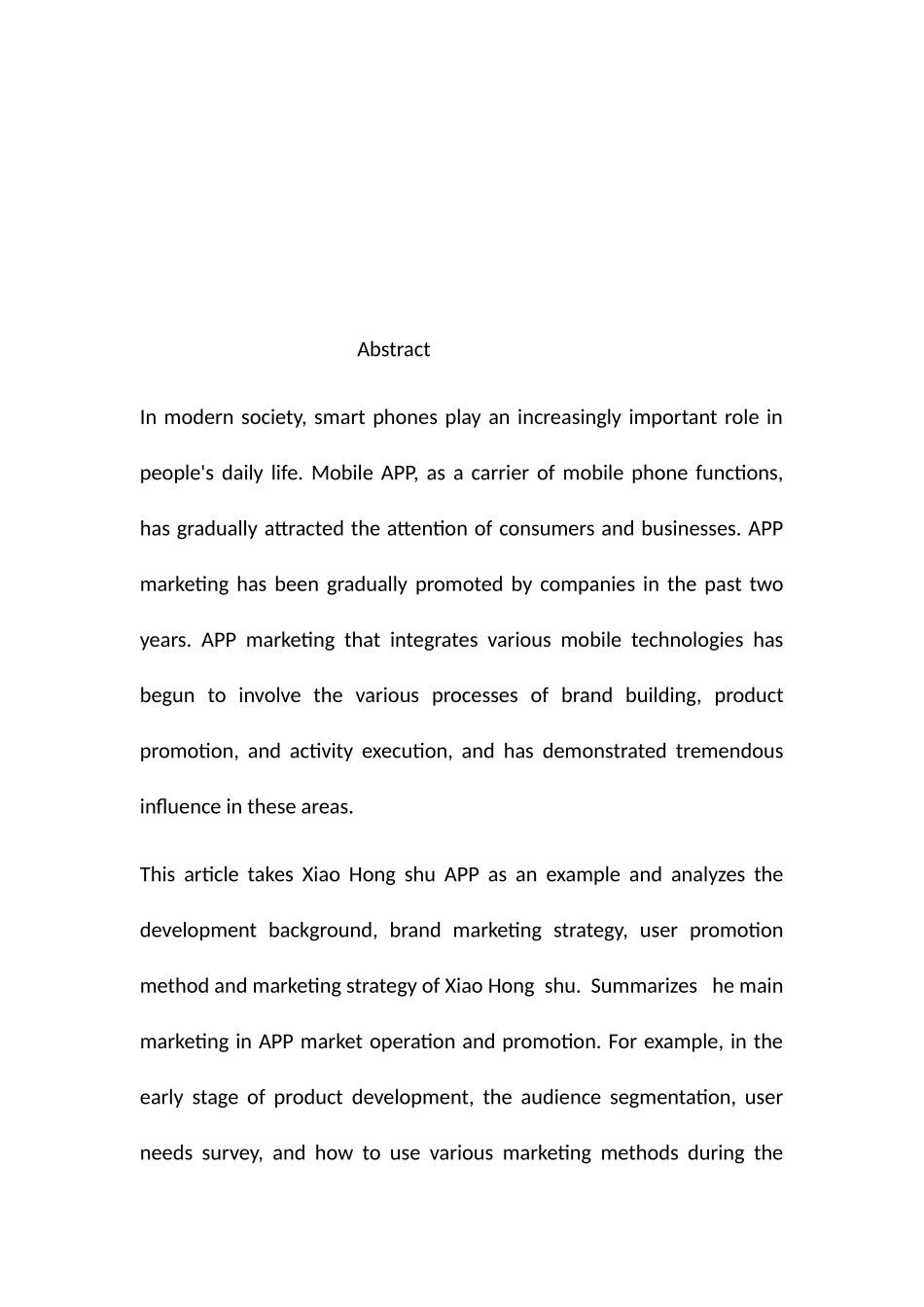 项目APP运营与推广的市场营销策略--以小红书为例  工商管理专业_第2页
