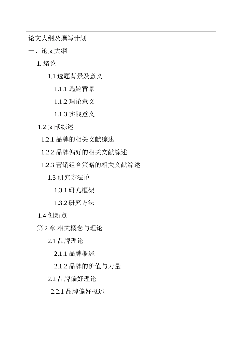 消费者品牌偏好度模式与营销组合策略研究分析  市场营销专业_第2页