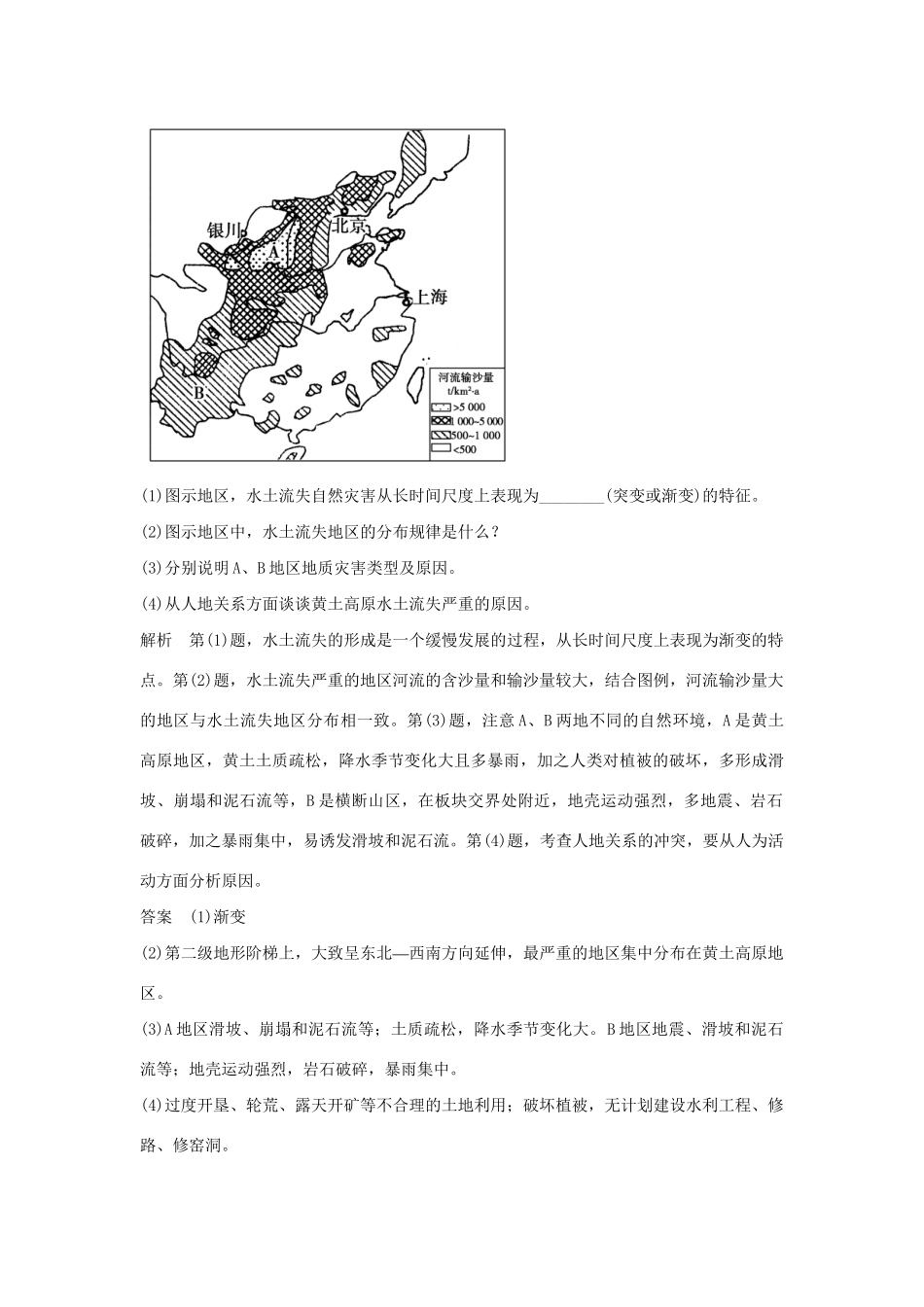 高中地理 1.2 剖析自然灾害每课一练 鲁教版选修5_第3页