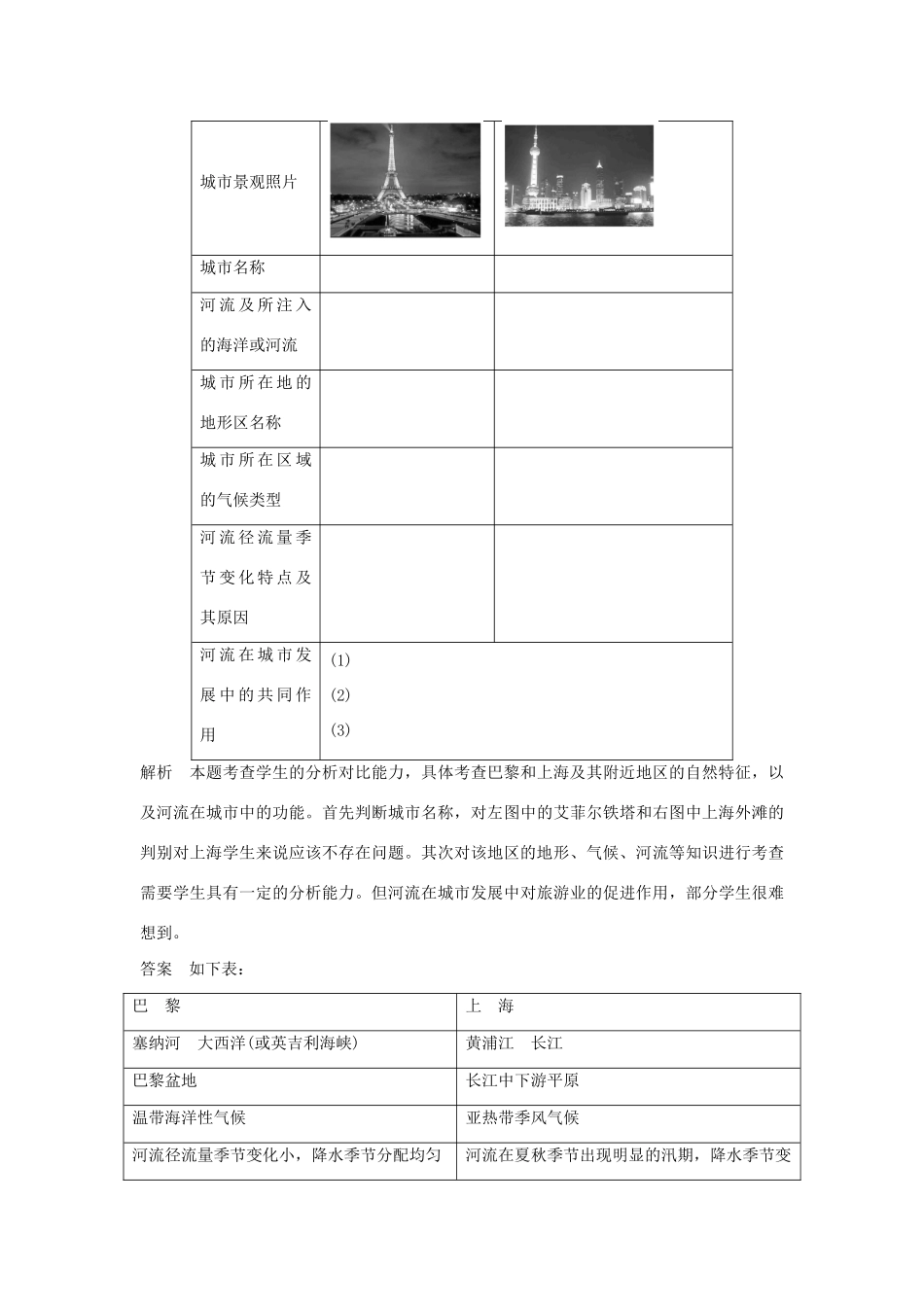 高中地理 2.3 国外名景欣赏每课一练 湘教版必修3_第3页
