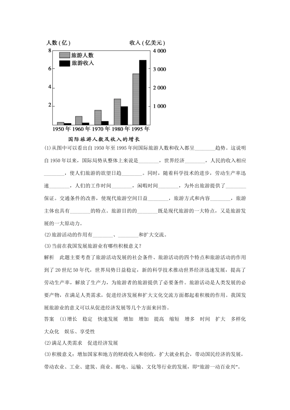 高中地理 3.1 旅游规划概述每课一练 湘教版必修3_第3页