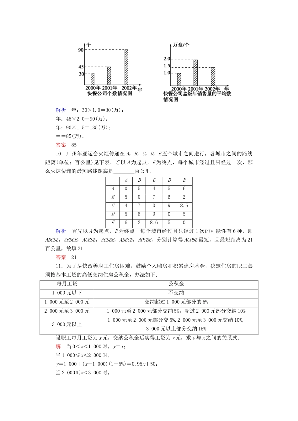 高中数 3.4.2.3函数模型及其应用习题课同步训练 苏教版必修1_第3页
