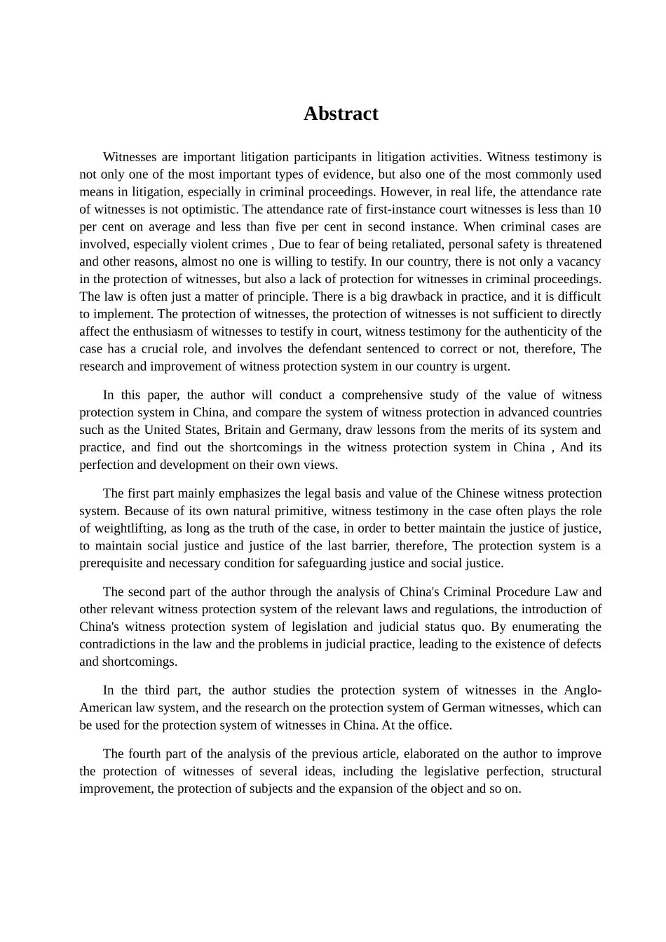 我国证人保护制度的立法学研究分析 法学专业_第2页