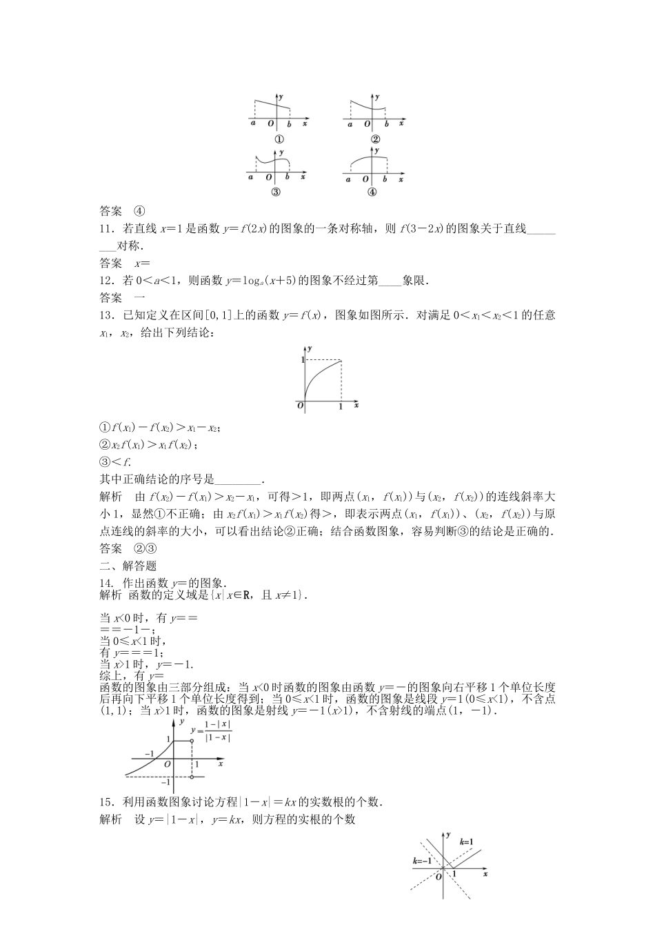 高考数学一轮复习 2.8 函数的图象 理 苏教版_第3页