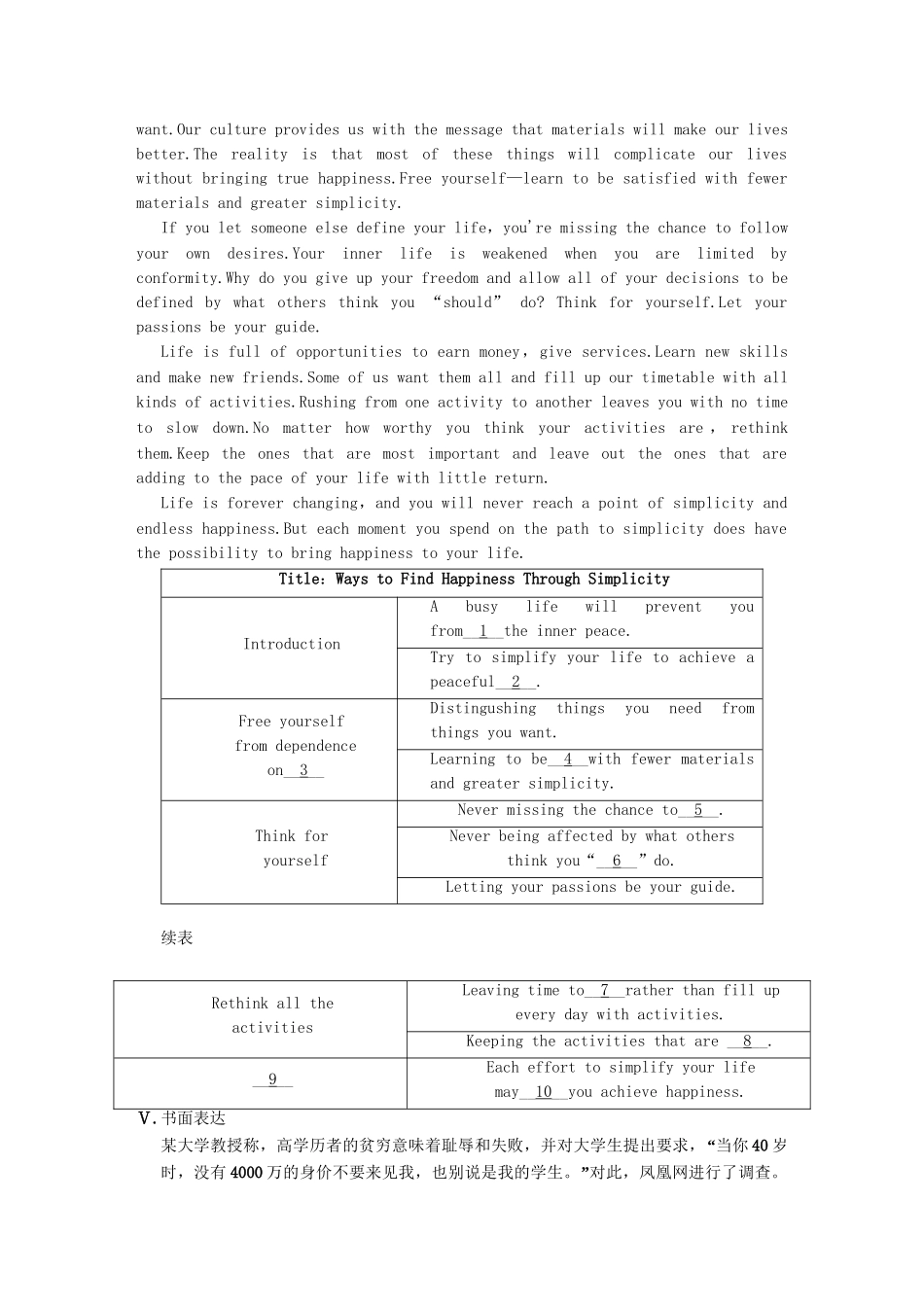 高中英语 Unit 4 Law and order Period Three Task，Project and Self assessment同步精练 牛津译林版选修10_第3页
