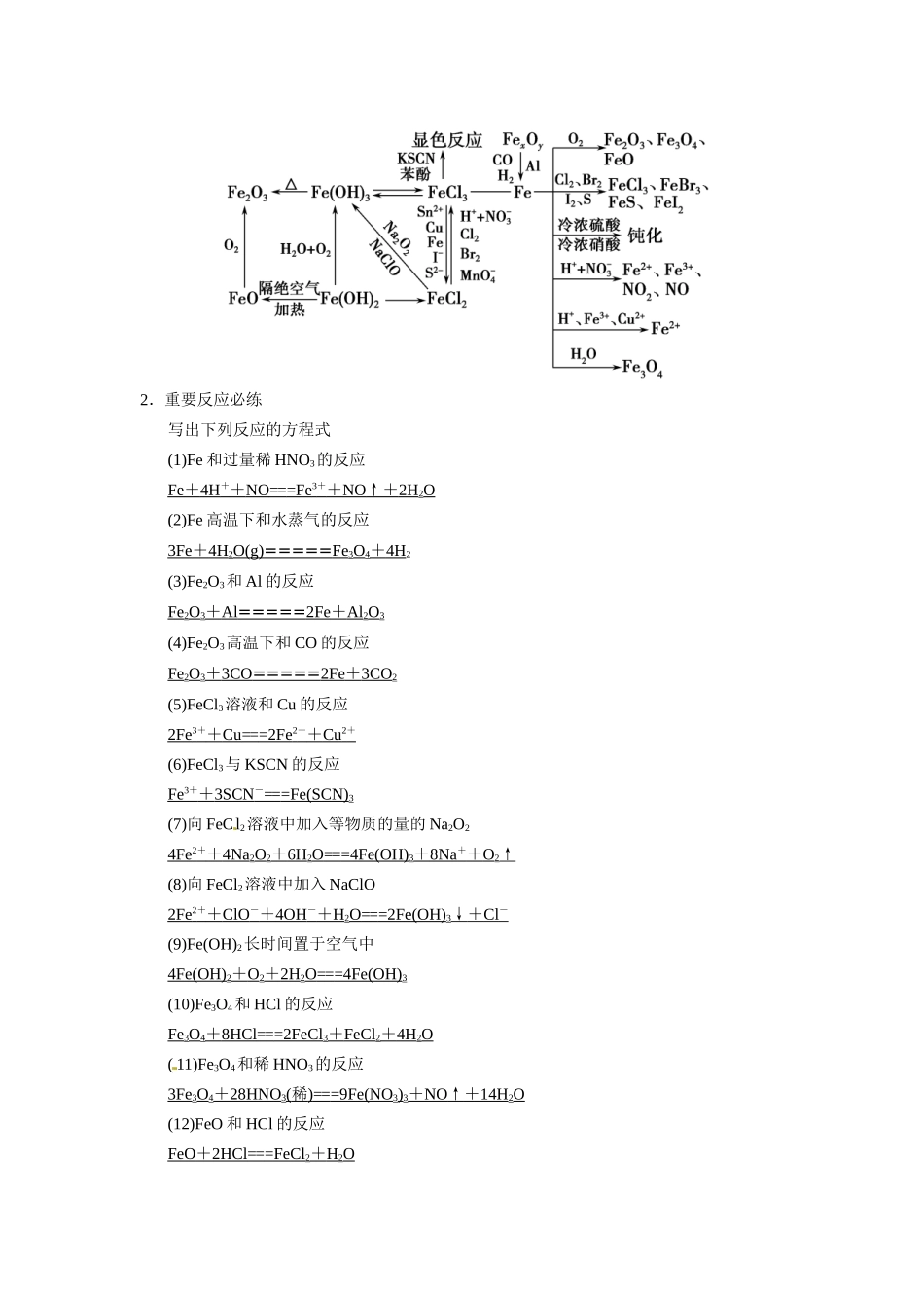 高考化学总复习 第二章 元素与物质世界章末回顾排查专练2（含解析）鲁科版_第2页