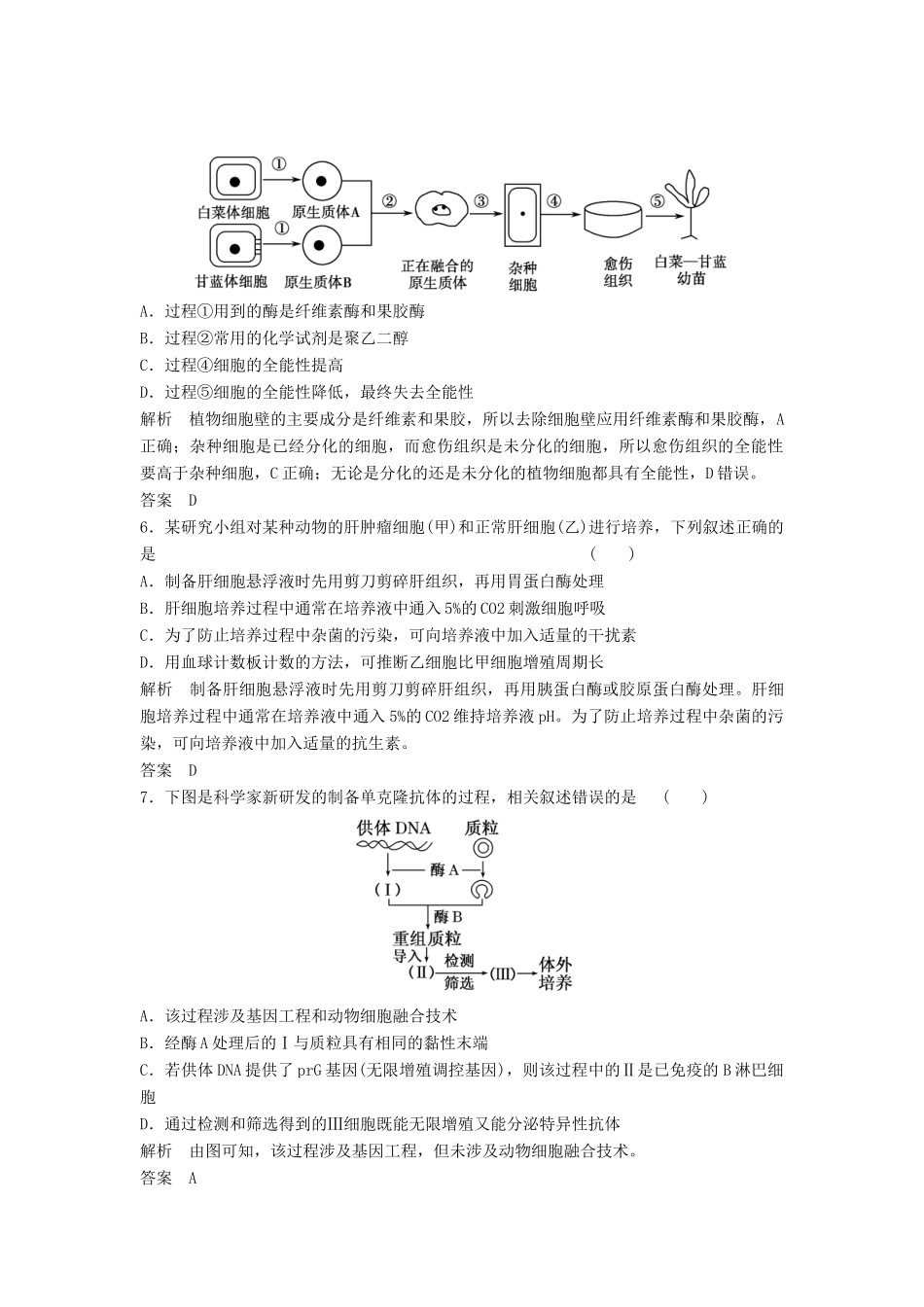 高考生物总复习 3-2 克隆技术 新人教版_第2页