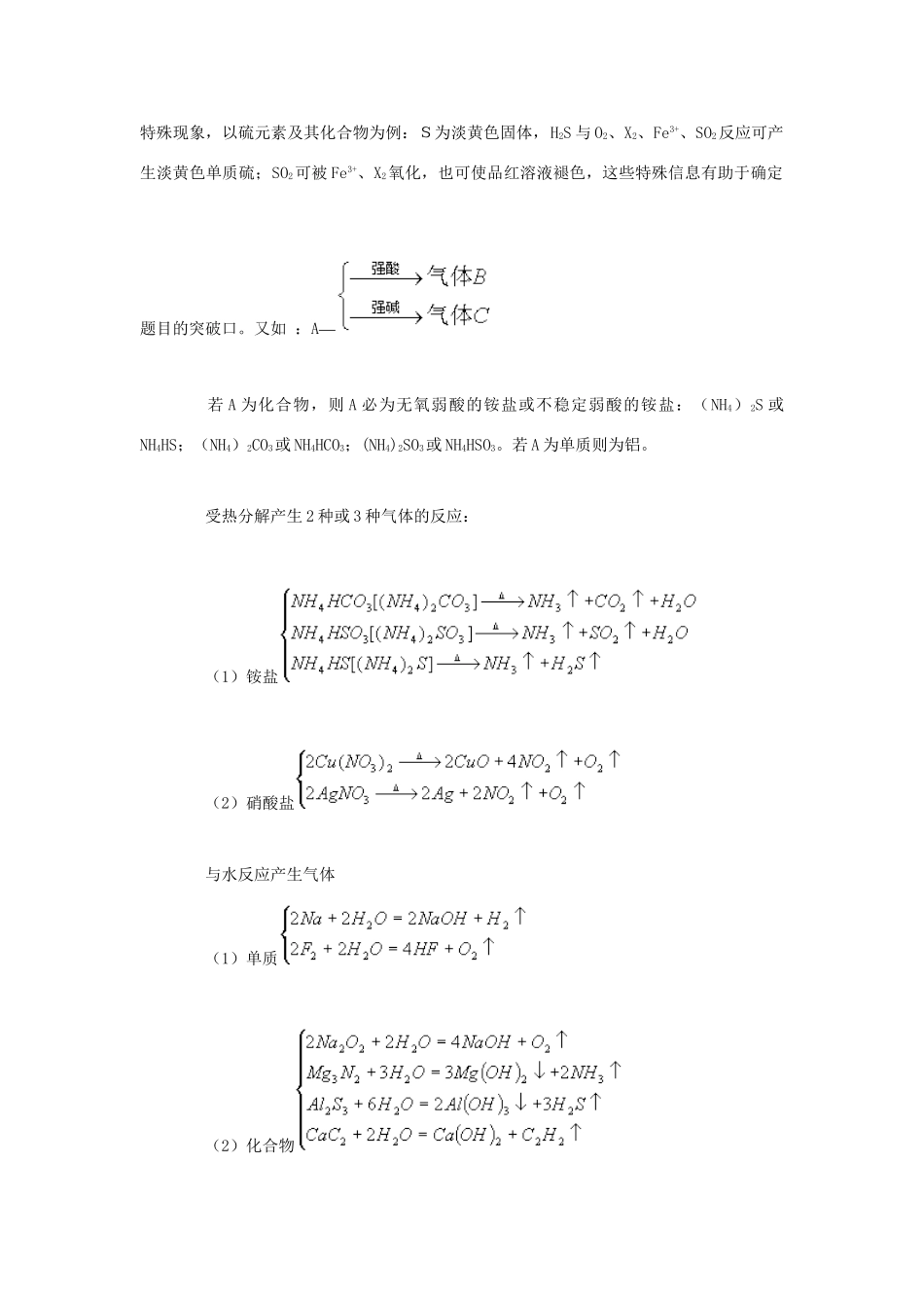 高考化学冲刺押题解题方法荟萃系列 专题08 无机框图推断与元素推断技巧_第2页