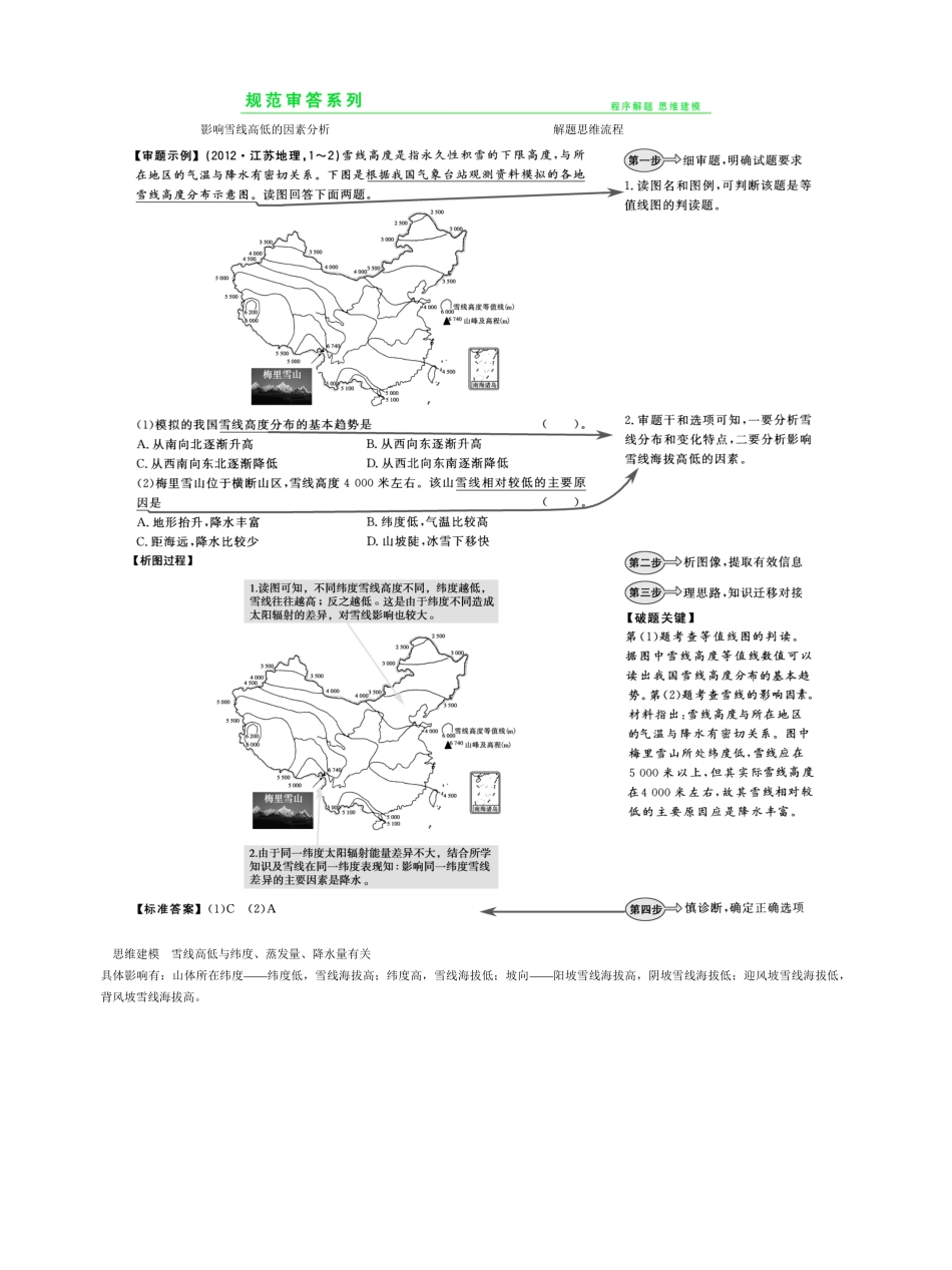 高考地理一轮复习 第五章 自然地理环境的整体性与差异性章末整合提升 新人教版_第2页