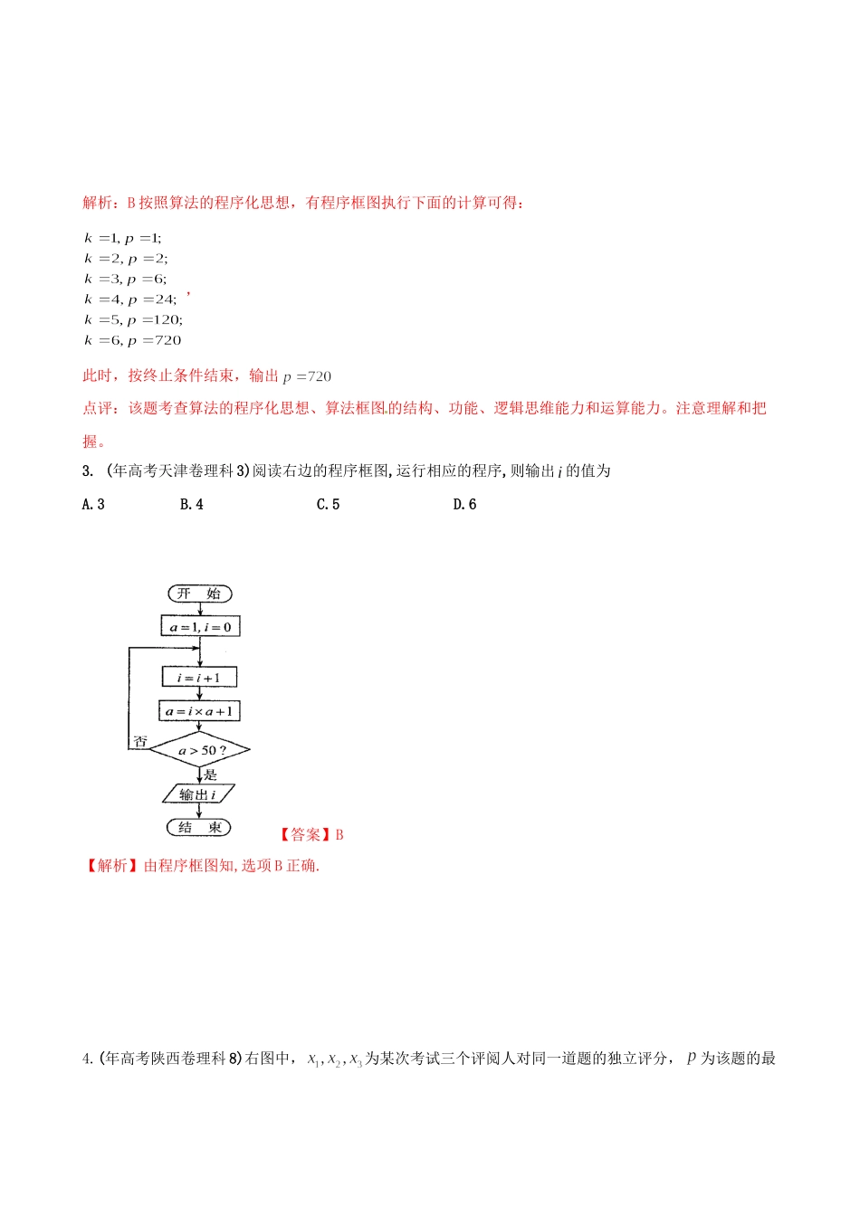 高考数学 历真题专题15 算法框图 理_第2页