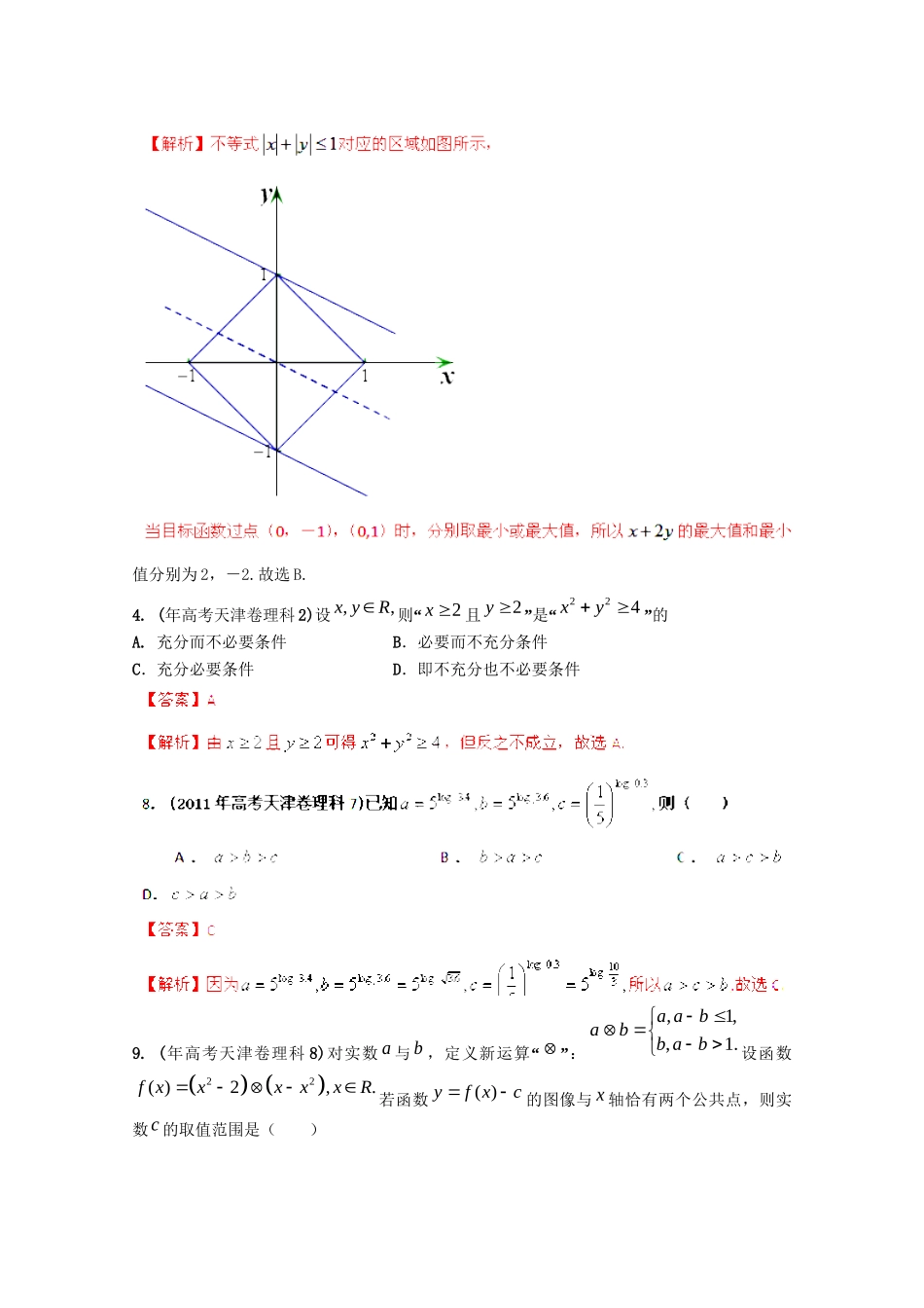 高考数学 最新专题冲刺 不等式（2） 理_第2页