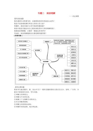高考英语二轮复习 语法运用专题 专题二 阅读理解（含解析）