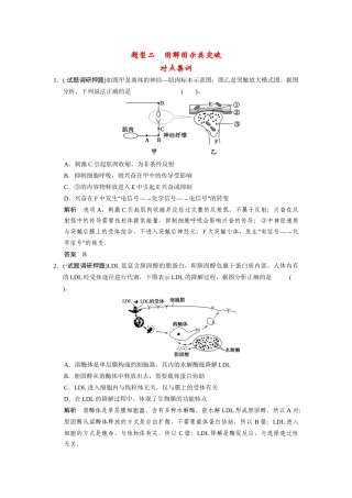 高三生物二轮复习 题型2 图解图示类突破（含13真题，含解析）
