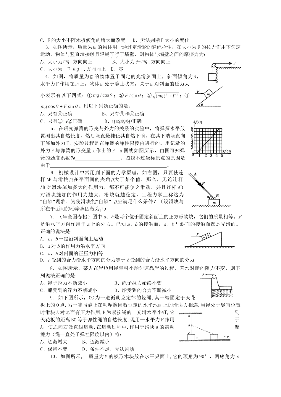 高一物理 竞赛专题系列专题2 静力学_第3页