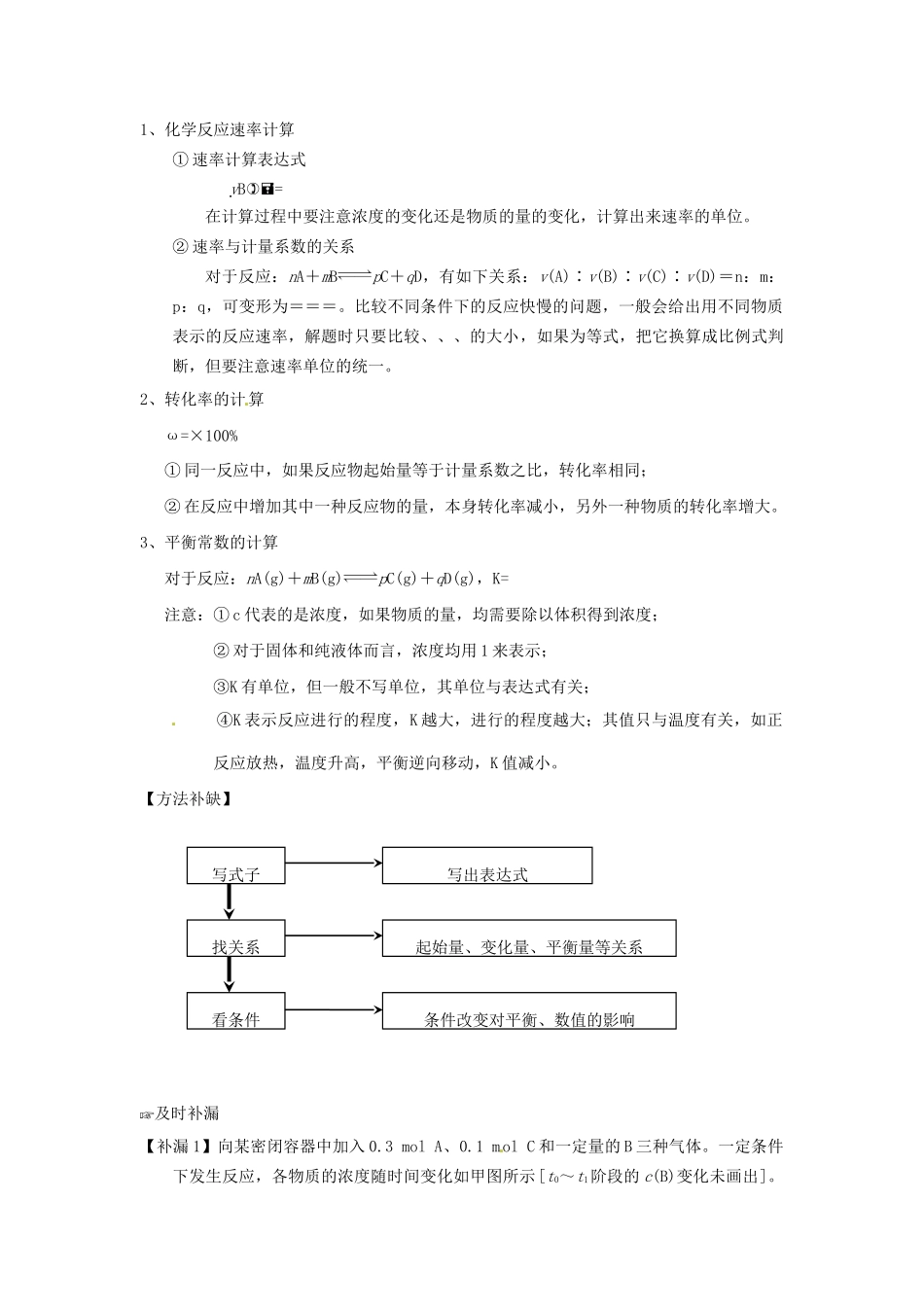 高考化学 易错题分类解析 化学反应速率、化学平衡的相关计算（含解析）（版）_第2页