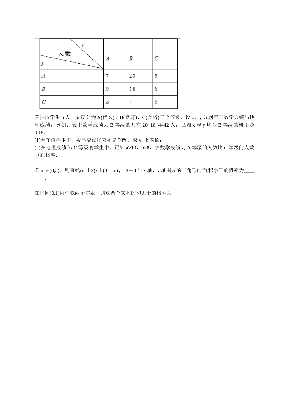 高中数学 概率综合课后练习 新人教版必修3_第2页