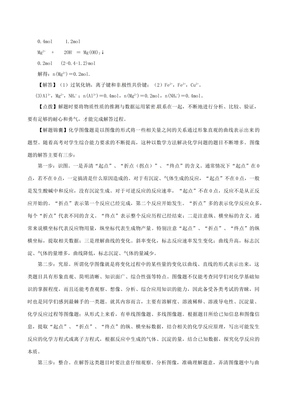 高考化学（高考解题方法荟萃）冲刺押题系列 专题13 化学图像突破_第2页
