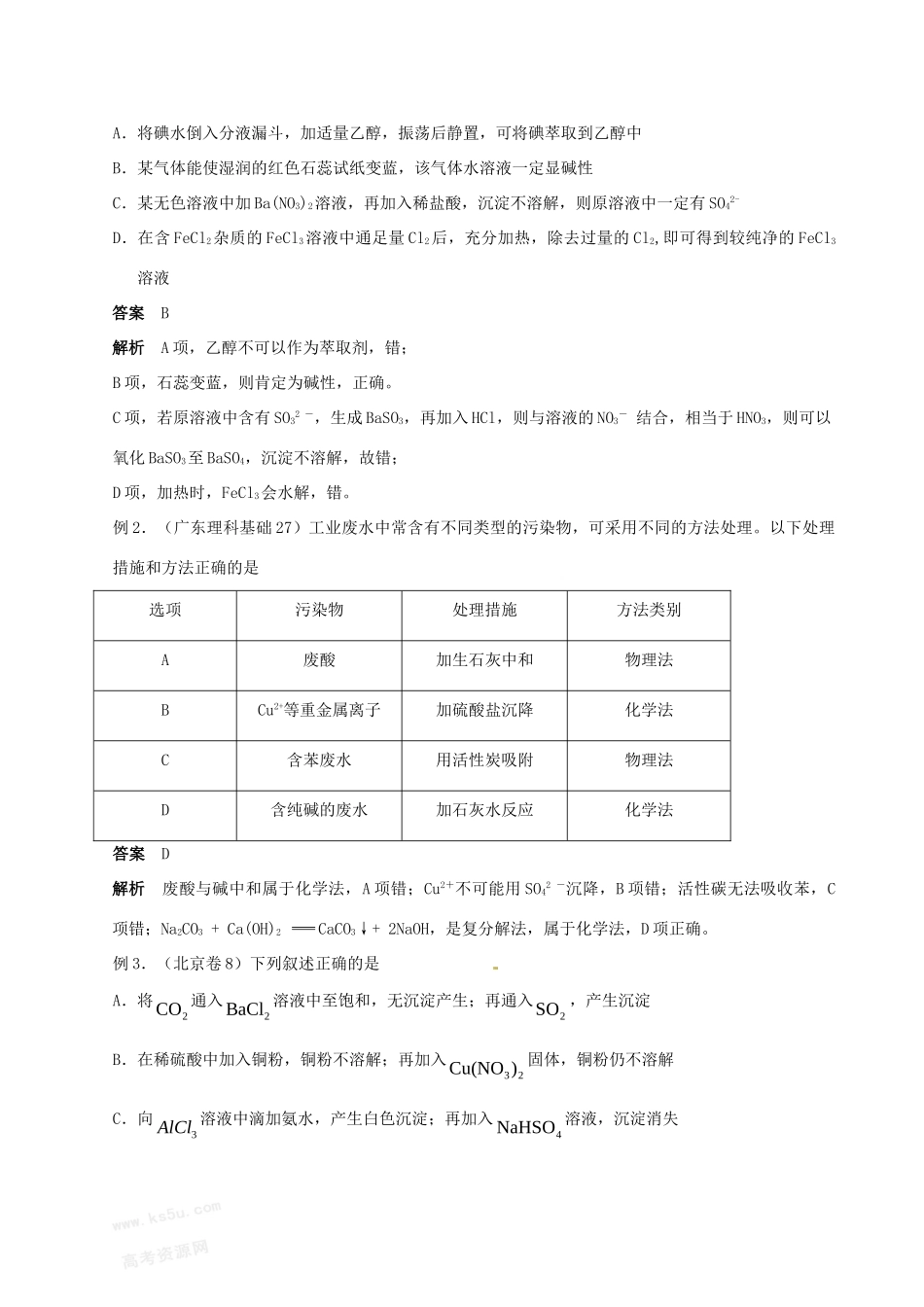 高考化学（高考解题方法荟萃）冲刺押题系列 专题15 化学实验方案设计与评价_第2页
