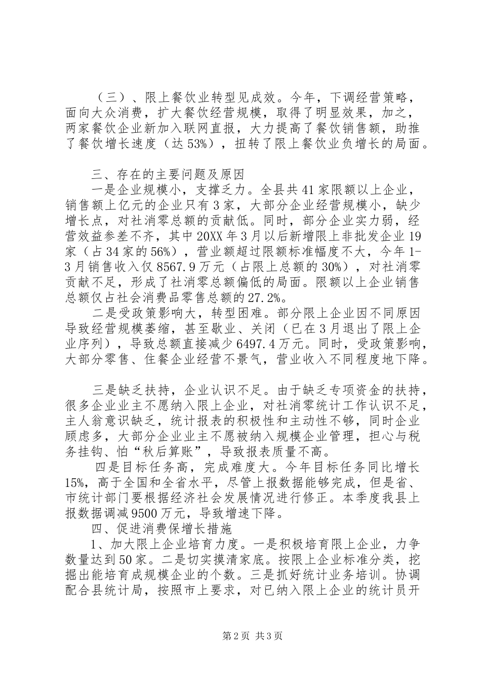 2024年社会消费品零售工作汇报_第2页