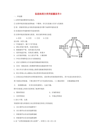 高中地理 分类突破赢高考9