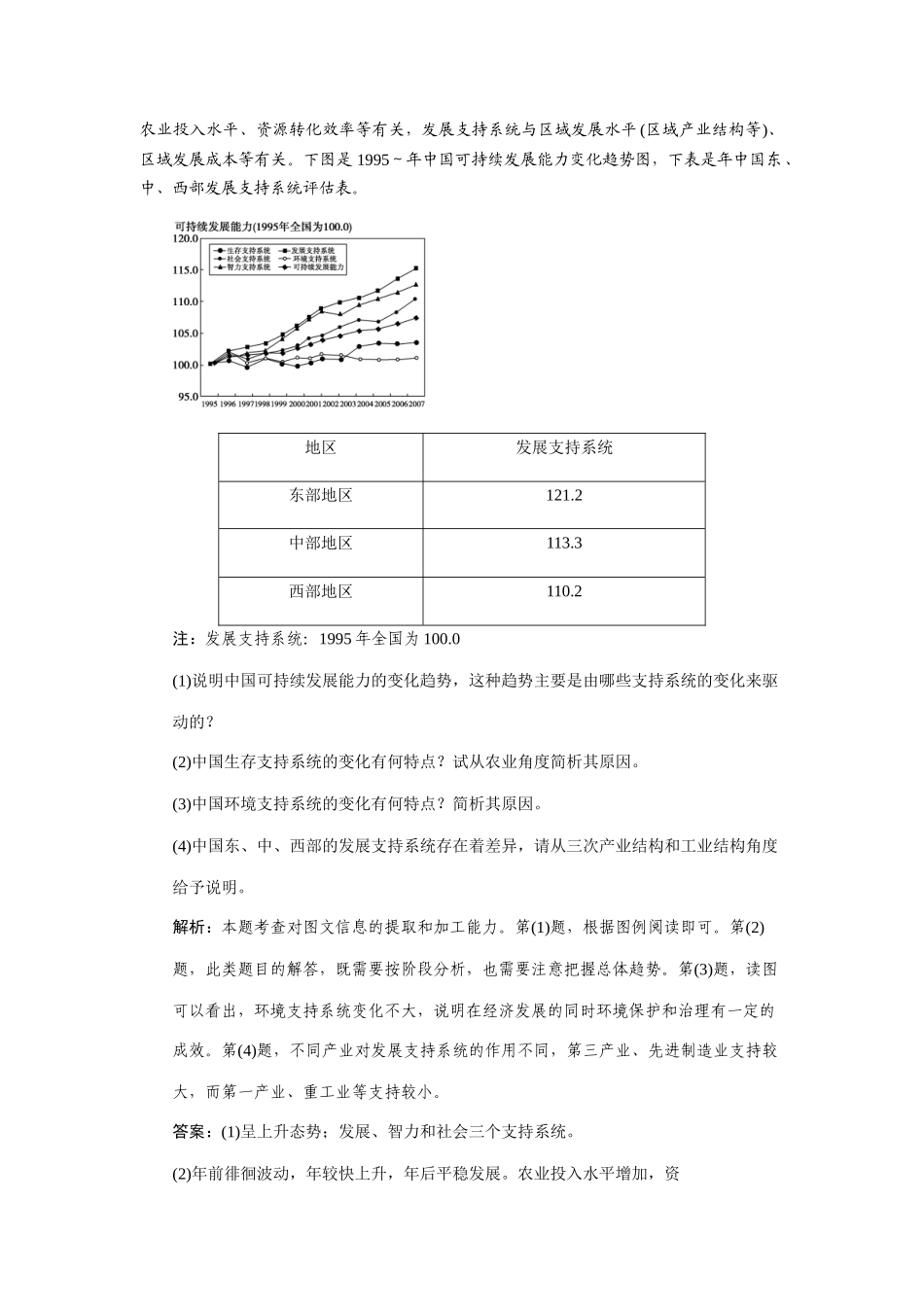高中地理二轮复习 专题七　区域地理与区域可持续发展 第3讲　人地协调与区域可持续发展_第3页
