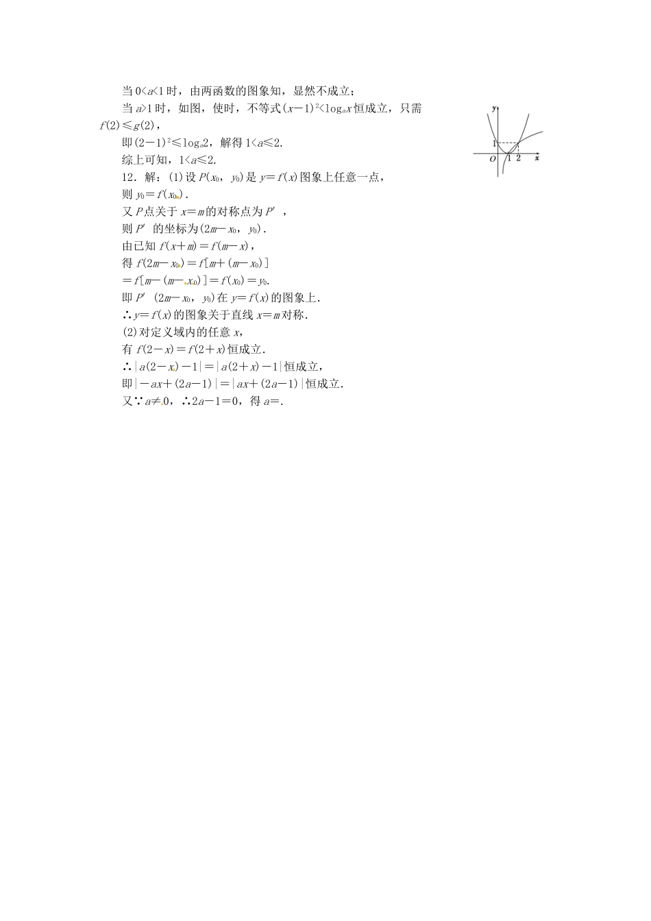 高考数学一轮复习 限时集训(十一)函数的图象 理 新人教A版_第3页