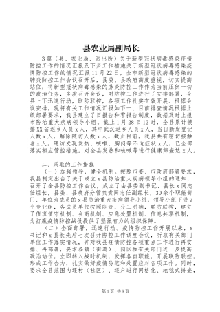 2024年县农业局副局长