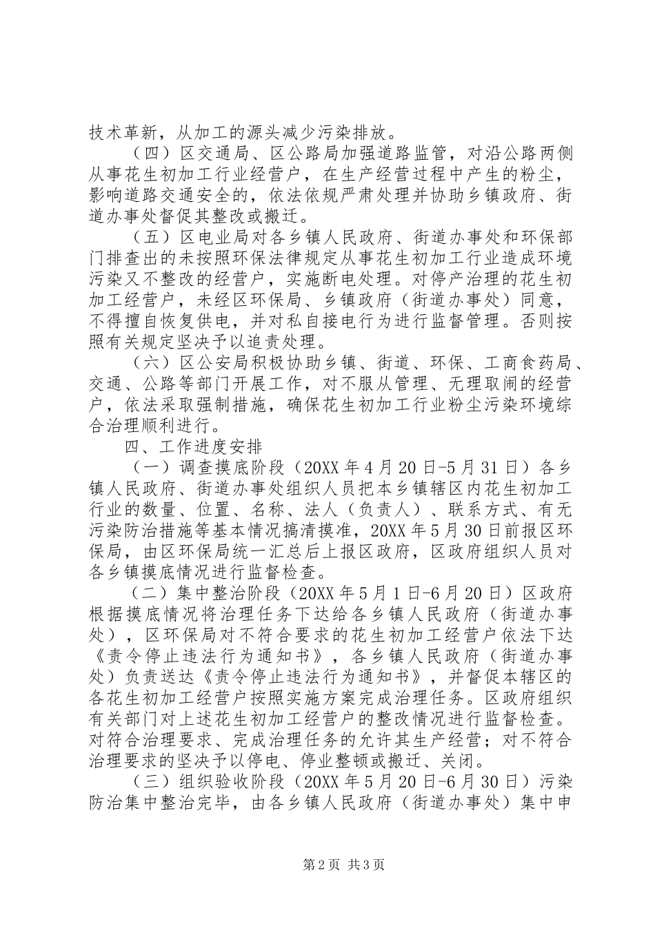 2024年县区花生初加工行业粉尘污染治理实施方案_第2页