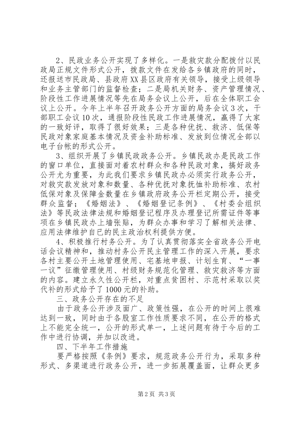 2024年县上半年政务公开工作总结_第2页