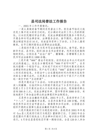 2024年县司法局普法工作报告