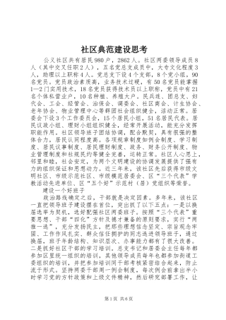 2024年社区典范建设思考