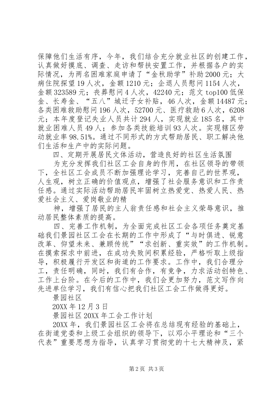 2024年社区公会工作总结_第2页