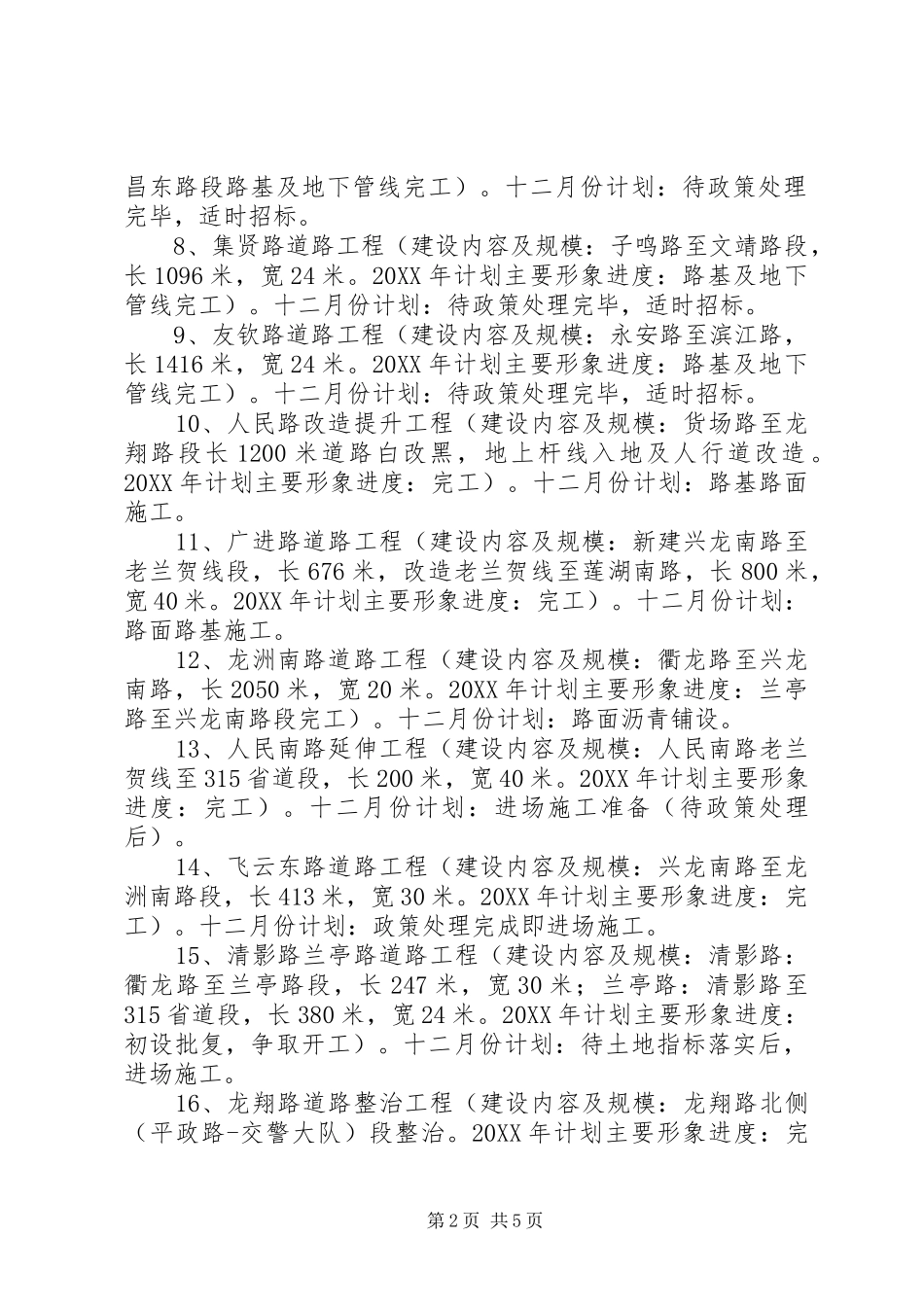 2024年县住建局月份工作要点_第2页