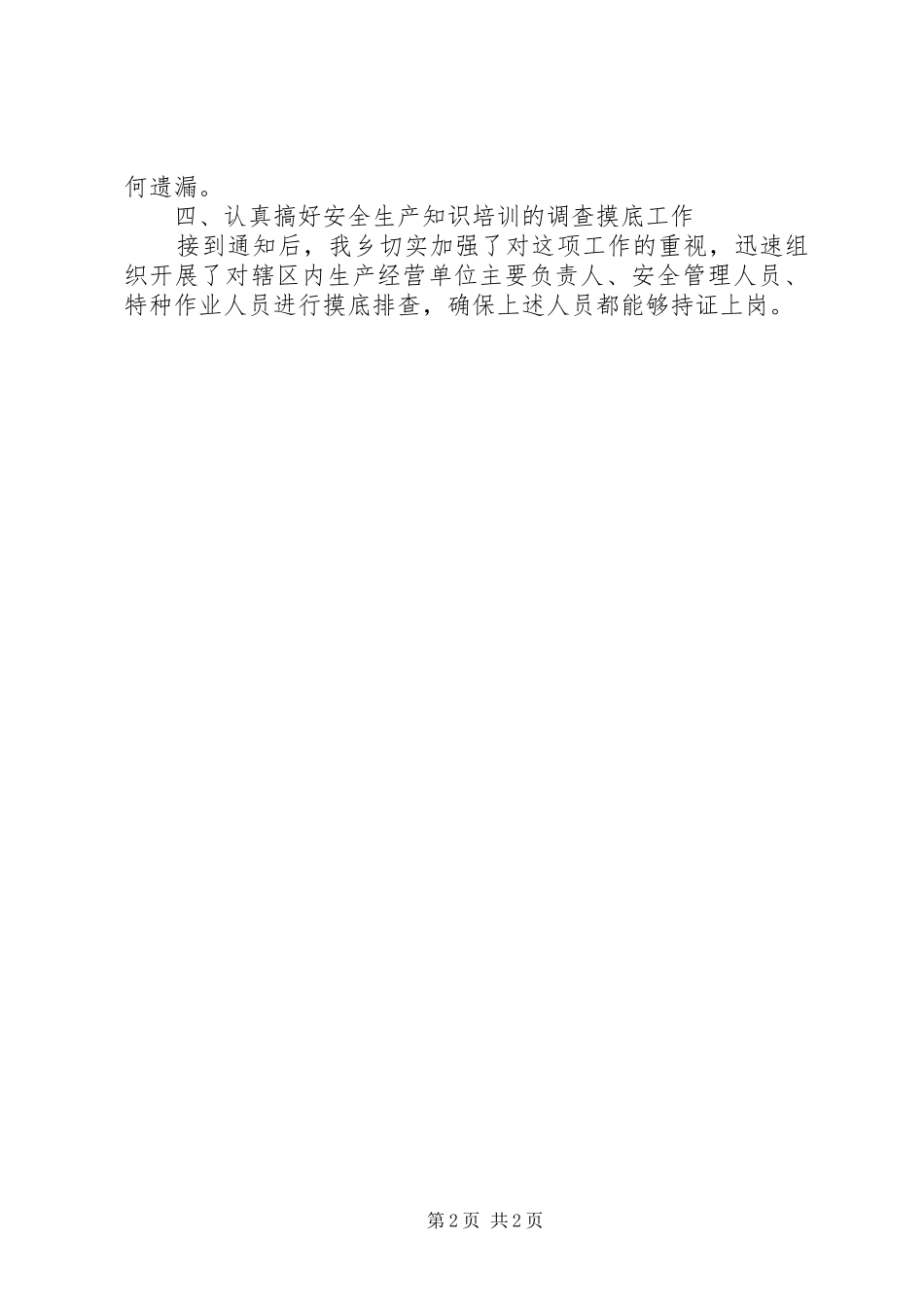 2024年乡安全生产汇报_第2页