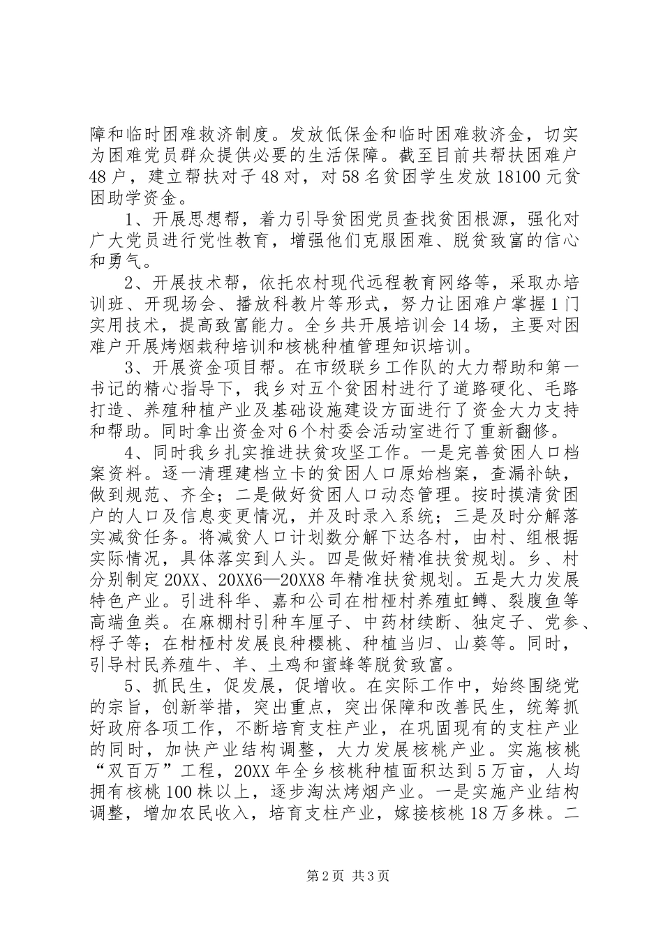2024年乡帮扶工作总结_第2页