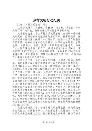 2024年乡村文明行动纪实