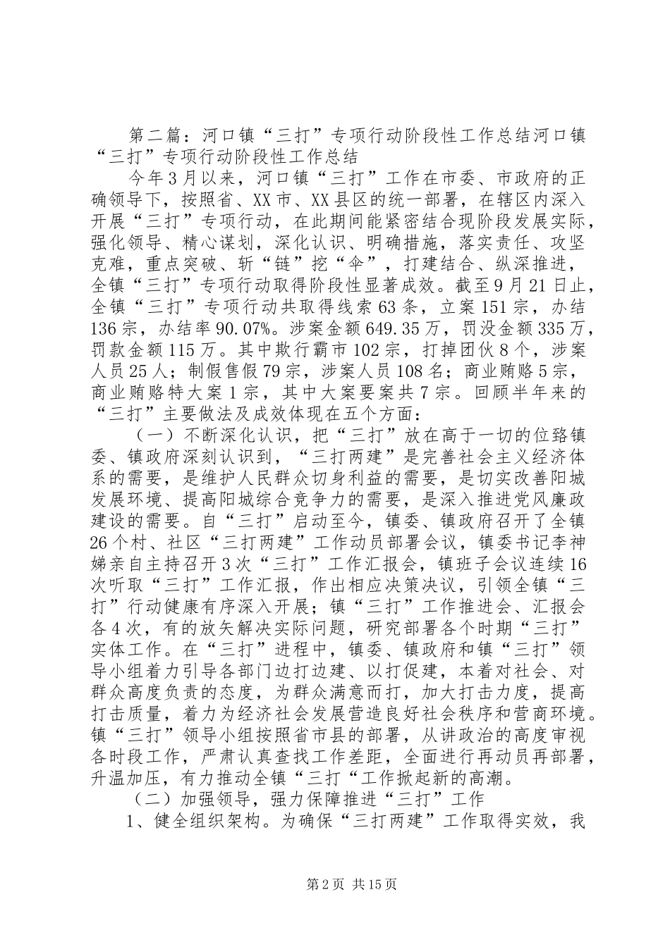 2024年社区三打专项行动调查工作总结_第2页