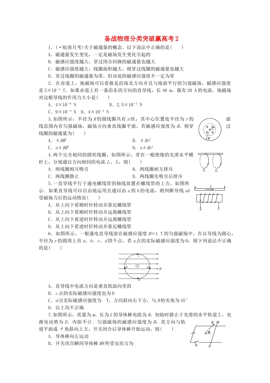 高中物理 分类突破赢高考2_第1页