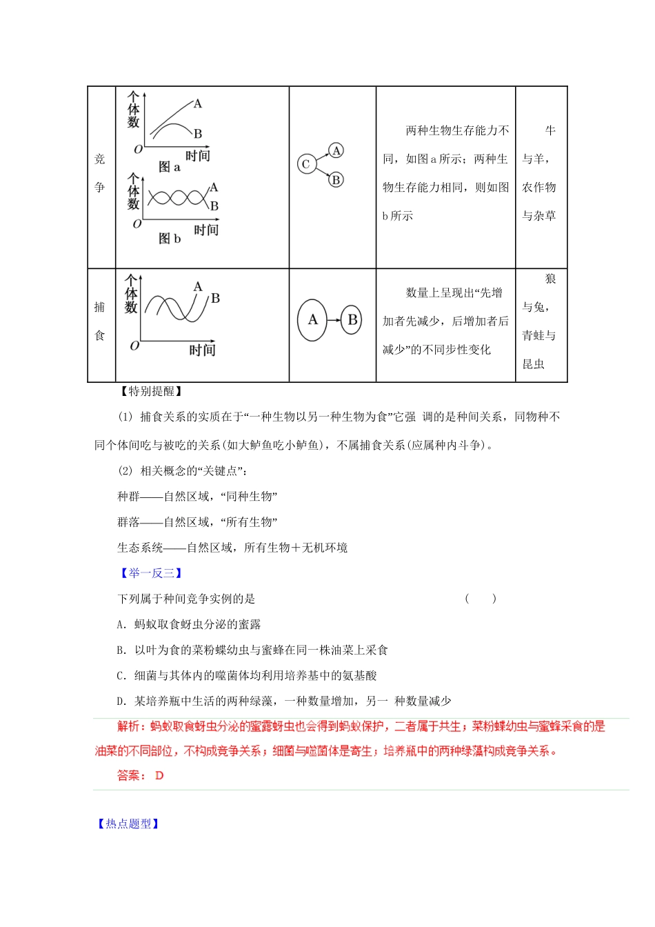 高考生物 热点题型和提分秘籍 专题29 群落的结构和演替（含解析）_第3页