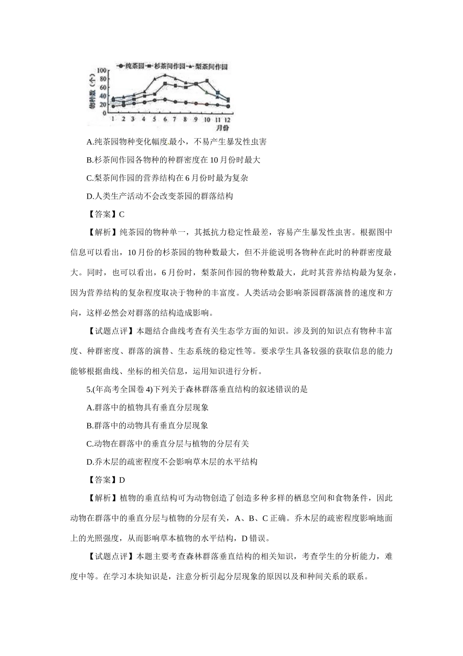 高考生物 专题17 种群和群落_第3页